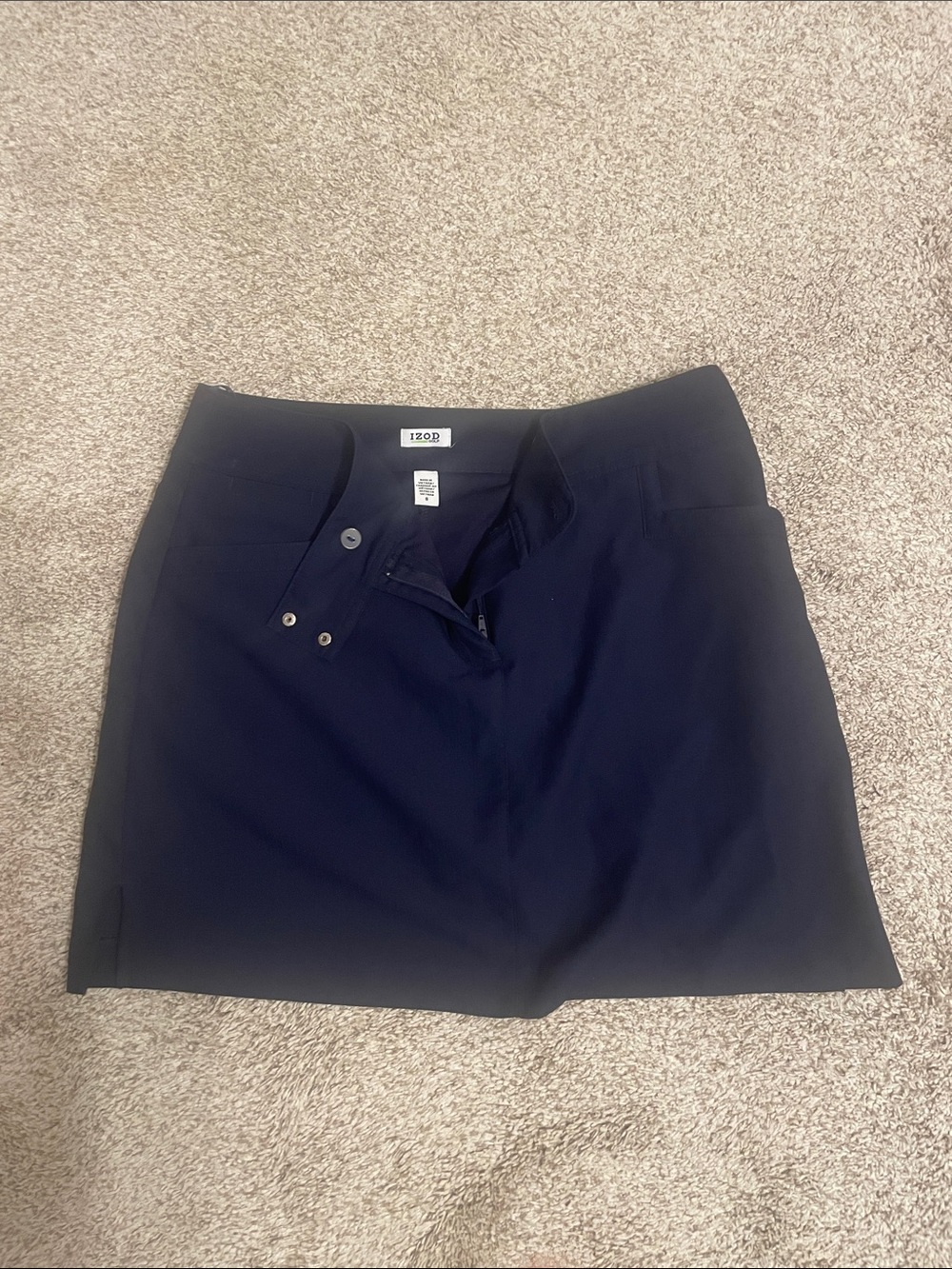 Izod Women's Dark Navy Athletic Mini Skirt /Golf skirt